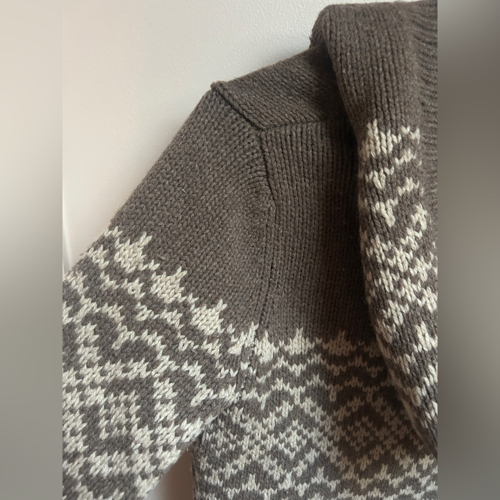 GAP Brown and White Wool blend Cardigan Women’s XS - Picture 11 of 12